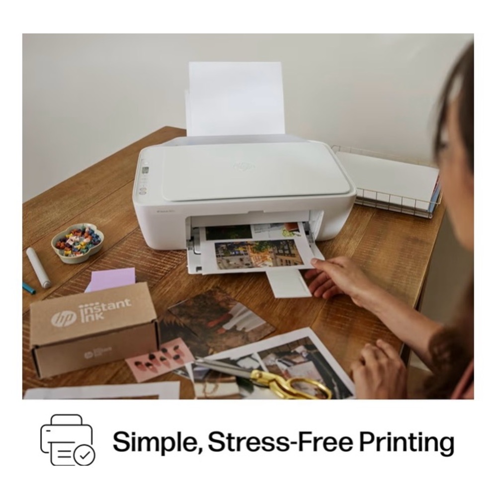 HP White DeskJet 2827e All-in-One Printer - Picture 14 of 16